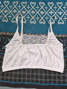 White Lace Trim Cami
