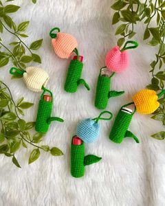 Crochet tulip Lip Balm Holder 🌷✨