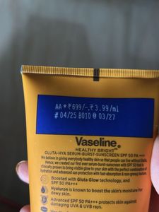 Vaseline Gluta-Hya SPF 50 Sunscreen (2 Tubes)