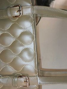 Quilted Olive Green Tote Bag