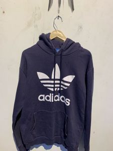 Adidas Orignals Blue Logo Hoodie