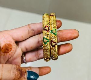 Gold-Plated Bangle Set
