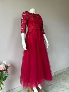 Luxury Red Lace Gown