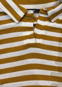 Collared Cropped Top