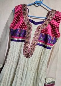 Anarkali Dress with Net Fabric
