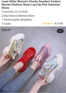 🔥 Red Hot Chunky Platform Sneakers!