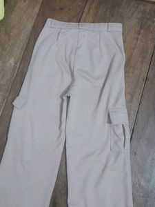 Beige Cargo Pants
