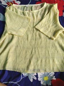 Yellow Stretchable Top