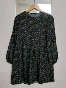 Paisley Print Mini Dress