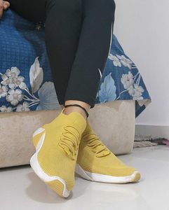 Mark Nason LA - Skechers Yellow Knit Sneakers