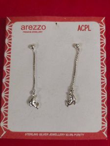 Sterling Silver 92.5|Dolphin Dangle Earrings