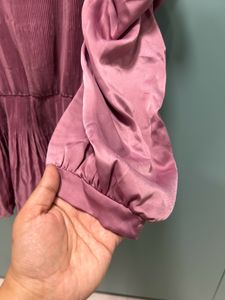 Dusty Rose Pleated Top