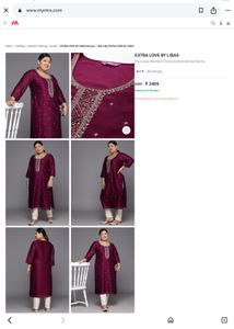 Libas Elegant Maroon Embroidered Kurti