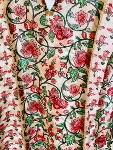 Floral Print Kurta