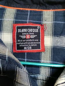 Men Blue Checked Shirt