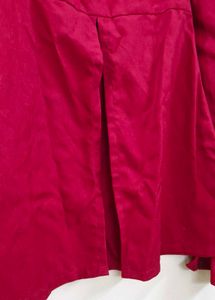 Red Velvet Flared Sleeve Top