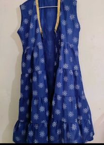 sale Blue Printed Kurta