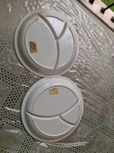Set Of 2 Melamine Plates For Kids