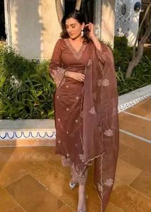 Elegant Brown Kurta Set