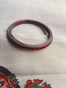 Stone Bangle Red Colour.Not Used
