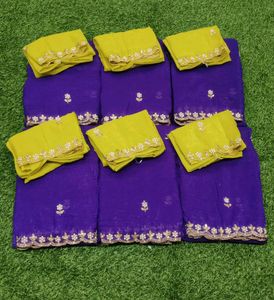 Trending Cutwork Saree