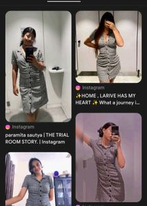 Grey Shirt Like Mini Dress from Zudio 🐰