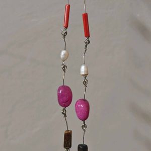 Long Navratan Necklace