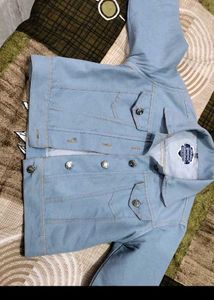 Denim Jacket Bust 28/30 Size S New No Coin