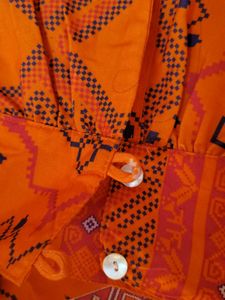orange long shirt