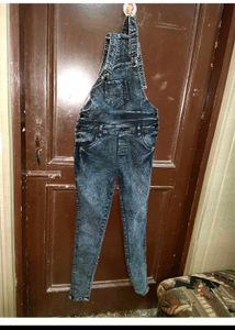 Denim Overalls T Shirt Set