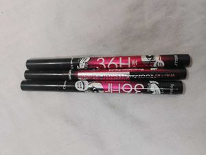 3x36Hr Waterproof Eyeliner Pencils(Each)