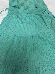 Beautiful Kurti And Skirt Set🥹❤️