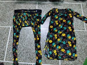 Floral Kurta and Pant Set