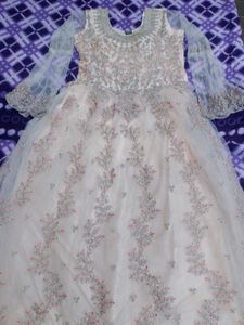 Elegant Ethnic Cream colour Gown