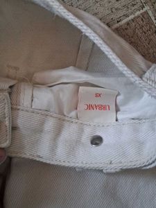 Wide Leg Off-White Denim Jeans