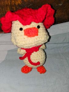 Crochet Duck Keychain
