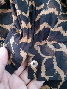 Massimo Dutti animal print shirt