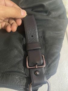 Prada Black Leather Tote Bag
