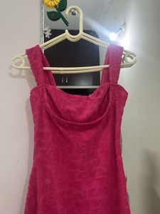 Pink Bodycon Midi Dress