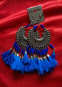 Chand Baliyan #earring With Silk Thread Tussle