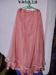 Pink Embroidered Lhenga Choli