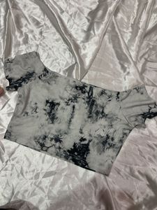 Tie Dye Off-Shoulder Top