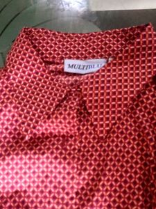 Patterned Red Shirt