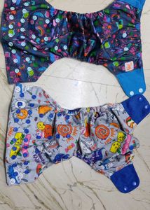 Two Super Bottoms Cloth Diaper With Pads