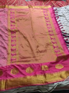 Pastel Pink silk .Saree