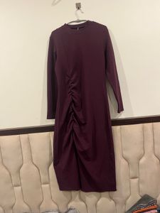 Elegant Purple Midi Dress