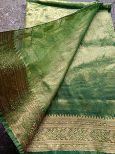 Green &amp; Gold Saree