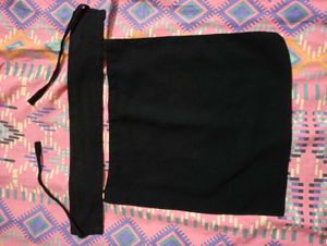 Black Fabric Wrap with Ties