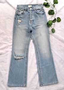 H&amp;M Ripped Bootcut Jeans