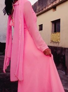 Elegant Pink Ethnic Gown